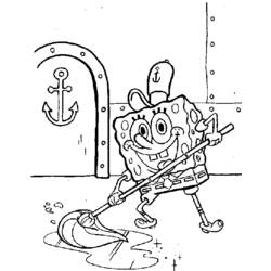 Coloring page: SquareBob SquarePants (Cartoons) #33609 - Free Printable Coloring Pages