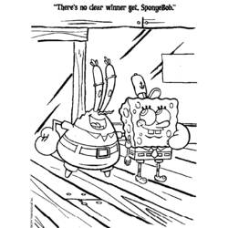 Coloring page: SquareBob SquarePants (Cartoons) #33610 - Free Printable Coloring Pages