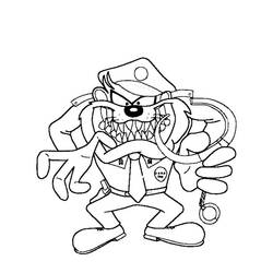 Coloring page: Taz (Cartoons) #30926 - Printable coloring pages