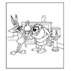 Coloring page: Taz (Cartoons) #30959 - Free Printable Coloring Pages