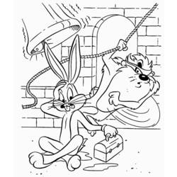 Coloring page: Taz (Cartoons) #30980 - Free Printable Coloring Pages