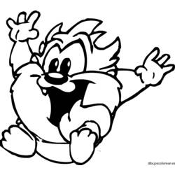 Coloring page: Taz (Cartoons) #31093 - Printable coloring pages