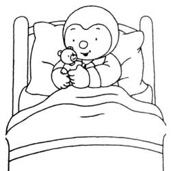 Coloring page: Tchoupi and Doudou (Cartoons) #34087 - Printable coloring pages