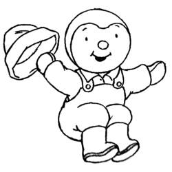 Coloring page: Tchoupi and Doudou (Cartoons) #34096 - Printable coloring pages
