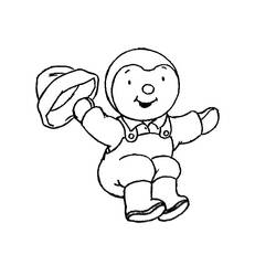Coloring page: Tchoupi and Doudou (Cartoons) #34101 - Printable coloring pages