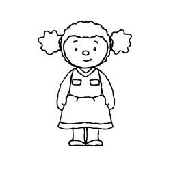 Coloring page: Tchoupi and Doudou (Cartoons) #34114 - Printable coloring pages