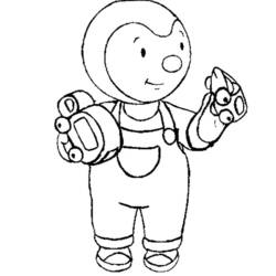 Coloring page: Tchoupi and Doudou (Cartoons) #34124 - Free Printable Coloring Pages