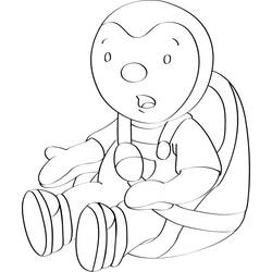 Coloring page: Tchoupi and Doudou (Cartoons) #34220 - Free Printable Coloring Pages