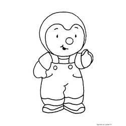 Coloring page: Tchoupi and Doudou (Cartoons) #34237 - Printable coloring pages