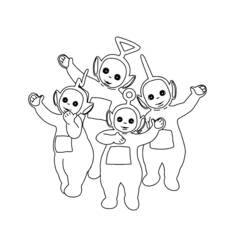 Coloring page: Teletubbies (Cartoons) #49658 - Free Printable Coloring Pages