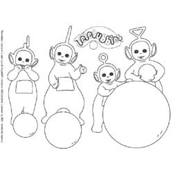 Coloring page: Teletubbies (Cartoons) #49665 - Free Printable Coloring Pages