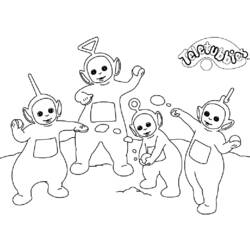 Coloring page: Teletubbies (Cartoons) #49666 - Printable coloring pages