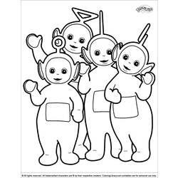 Coloring page: Teletubbies (Cartoons) #49683 - Printable coloring pages
