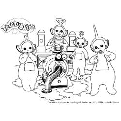 Coloring page: Teletubbies (Cartoons) #49700 - Free Printable Coloring Pages
