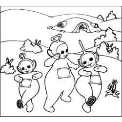 Coloring page: Teletubbies (Cartoons) #49720 - Free Printable Coloring Pages