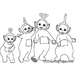 Coloring page: Teletubbies (Cartoons) #49729 - Printable coloring pages