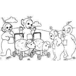 Coloring page: Teletubbies (Cartoons) #49731 - Free Printable Coloring Pages