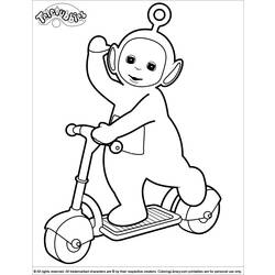 Coloring page: Teletubbies (Cartoons) #49735 - Printable coloring pages