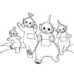 Coloring page: Teletubbies (Cartoons) #49765 - Free Printable Coloring Pages