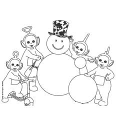 Coloring page: Teletubbies (Cartoons) #49783 - Free Printable Coloring Pages