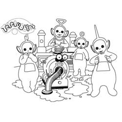 Coloring page: Teletubbies (Cartoons) #49785 - Printable coloring pages