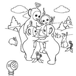 Coloring page: Teletubbies (Cartoons) #49806 - Free Printable Coloring Pages