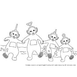 Coloring page: Teletubbies (Cartoons) #49809 - Printable coloring pages