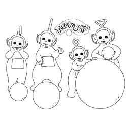 Coloring page: Teletubbies (Cartoons) #49817 - Free Printable Coloring Pages