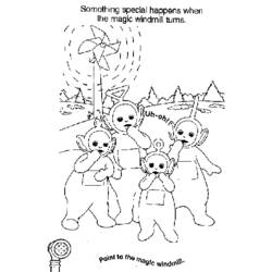 Coloring page: Teletubbies (Cartoons) #49831 - Free Printable Coloring Pages