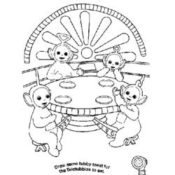 Coloring page: Teletubbies (Cartoons) #49844 - Free Printable Coloring Pages