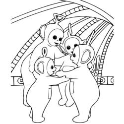Coloring page: Teletubbies (Cartoons) #49847 - Free Printable Coloring Pages