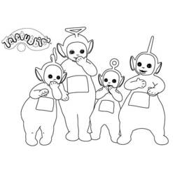 Coloring page: Teletubbies (Cartoons) #49859 - Free Printable Coloring Pages