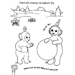 Coloring page: Teletubbies (Cartoons) #49873 - Free Printable Coloring Pages