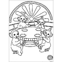 Coloring page: Teletubbies (Cartoons) #49897 - Free Printable Coloring Pages