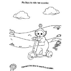 Coloring page: Teletubbies (Cartoons) #49904 - Free Printable Coloring Pages
