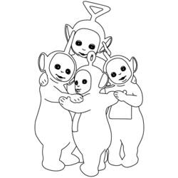 Coloring page: Teletubbies (Cartoons) #49905 - Free Printable Coloring Pages