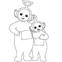 Coloring page: Teletubbies (Cartoons) #49923 - Printable coloring pages