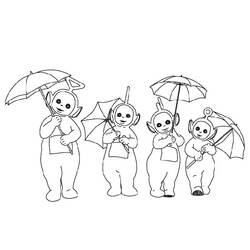 Coloring page: Teletubbies (Cartoons) #49937 - Free Printable Coloring Pages