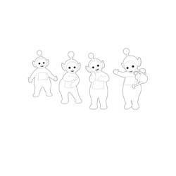 Coloring page: Teletubbies (Cartoons) #49948 - Free Printable Coloring Pages