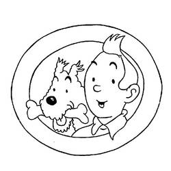 Coloring page: Tintin (Cartoons) #25709 - Printable coloring pages