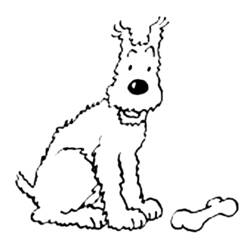 Coloring page: Tintin (Cartoons) #25716 - Printable coloring pages