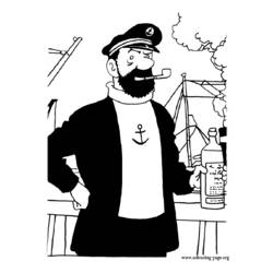 Coloring page: Tintin (Cartoons) #25733 - Printable coloring pages