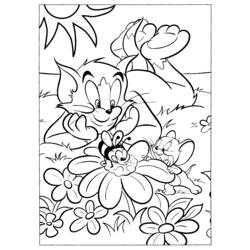 Coloring page: Tom and Jerry (Cartoons) #24172 - Printable coloring pages