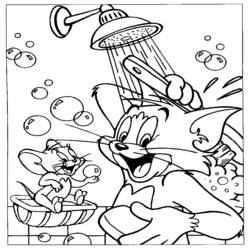Coloring page: Tom and Jerry (Cartoons) #24175 - Printable Coloring Pages