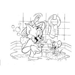 Coloring page: Tom and Jerry (Cartoons) #24182 - Free Printable Coloring Pages