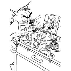 Coloring page: Tom and Jerry (Cartoons) #24187 - Free Printable Coloring Pages