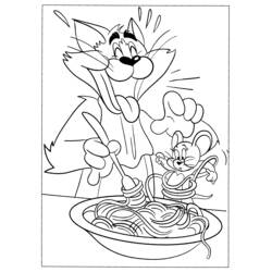 Coloring page: Tom and Jerry (Cartoons) #24218 - Free Printable Coloring Pages