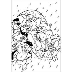 Coloring page: Tom and Jerry (Cartoons) #24219 - Free Printable Coloring Pages