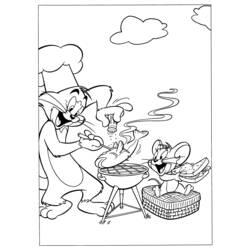 Coloring page: Tom and Jerry (Cartoons) #24224 - Free Printable Coloring Pages