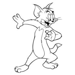 Coloring page: Tom and Jerry (Cartoons) #24239 - Printable Coloring Pages